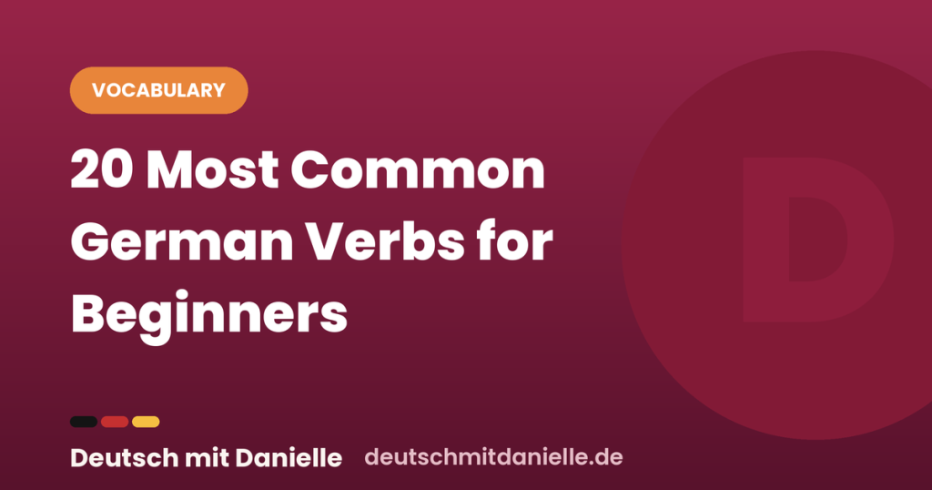 dmd german common verbs