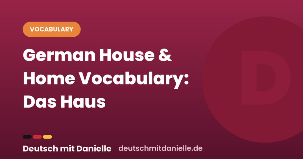 dmd german house home vocabulary