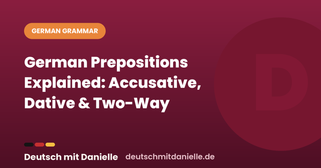dmd german prepositions